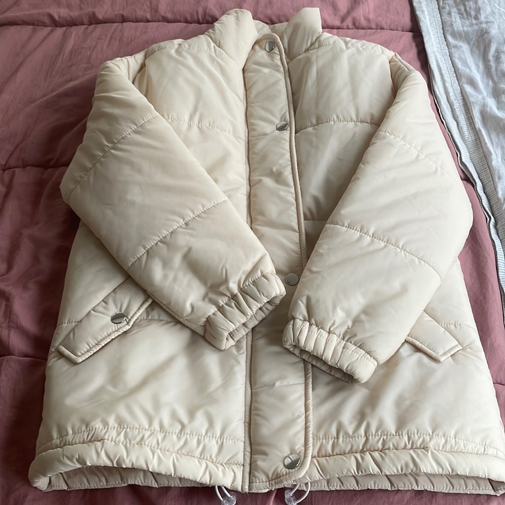 Cream Puffer Jacket